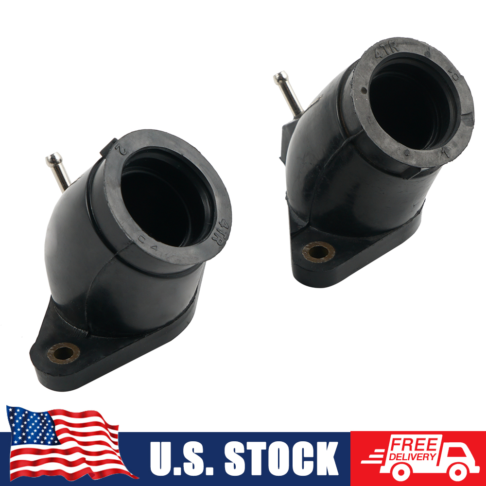 2X Carburetor Intake Manifolds Rubber Joint Boot Connector For Yamaha V